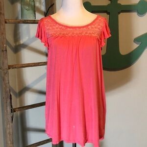 Colstory lace detail top